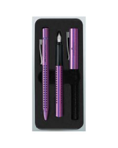 FABER CASTELL 201534 Set Grip Hemijska olovka + Nalivpero M Glan VioletSo cheap