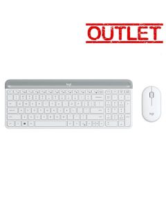 LOGITECH Bežična tastatura i miš MK470 SLIM WIRELESS COMBO US (Bela) 920-009205 OUTLETSo cheap