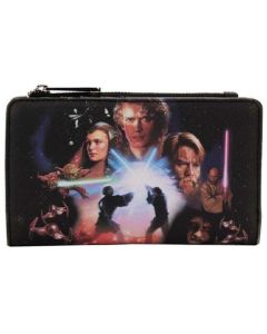 LOUNGEFLY Star Wars Trilogy 2 Flap NovčanikSo cheap