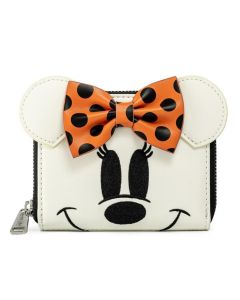 LOUNGEFLY Disney Ghost Minnie Glow In The Dark Cosplay Zip Around Wallet NovčanikSo cheap