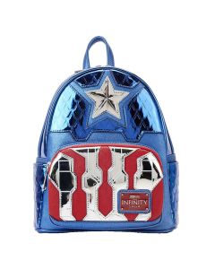 LOUNGEFLY Marvel Shine Captain America Cosplay Mini ranacSo cheap