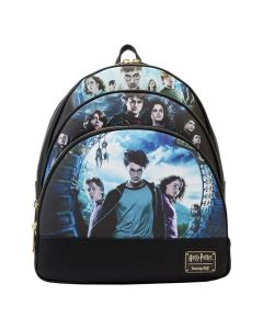 LOUNGEFLY Harry Potter Trilogy Series 2 Triple Pocket Mini ranacSo cheap