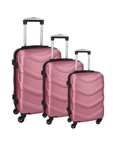 EMPIRE Rome Vino roze Set od tri koferaSo cheap