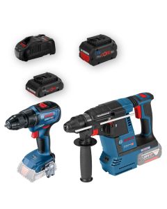 BOSCH 0615990N1X GBH 18V-26 Hamer bušilica + GSR 18V-50 Šrafilica; 1x 8 Ah + 1 x 4 Ah ProCORE 18 V Set akumulatorskih alataSo cheap