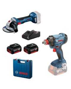 BOSCH 0615990N1U GDX 180-Li Akumulatorski rotacioni udarni odvrtač + GWS 180-Li Akumulatorska ugaona brusilica; 18 V 2 x 4.0 Ah Akumulatorski setSo cheap