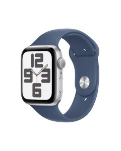 APPLE Watch SE (2024) 40 mm GPS Aluminium Silver Denim Sport Band S/M MXEC3QV/A Pametni satSo cheap