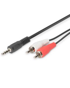 DIGITUS 3.5mm na 2 x RCA, 2.5m AK-510300-025-S AV KablSo cheap