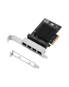 E-GREEN 4-port 2.5 Gigabit Ethernet PCI-Express kontrolerSo cheap