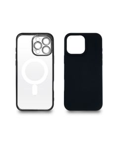 JUST IN CASE 2u1 Extra case MAG MIX PLUS paket CRNI za iPhone 16 Pro MaxSo cheap