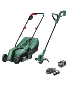 BOSCH 06008B9D02 EasyGrassCut 18V-26 Akumulatorski trimer za travu + EasyMower 18V-32-200 Akumulatorska kosilica; 4.0 AhSo cheap