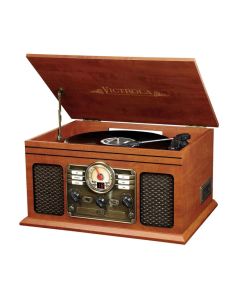 VICTROLA VTA-200B-MAH The Quincy 6-in-1 Nostalgic Mahogany GramofonSo cheap