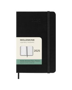 MOLESKINE Datumirani nedeljni planer 2025 TP Crni 9 x 14 cmSo cheap