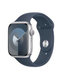 APPLE Watch Series 9 45mm GPS Silver Case/Storm Blue Sport Band M/L MR9E3SE/A Pametni satSo cheap