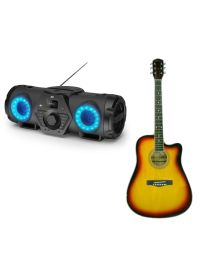 JVC RV-NB200BTBP Partybox + WAKERTONE W12C-SB EQ Akustična gitara BundleSo cheap