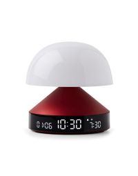 LEXON Mina Sunrise LED Stolna lampa Budilnik Dark RedSo cheap