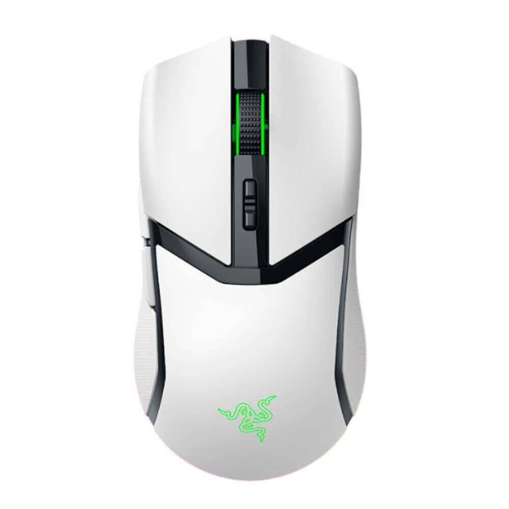Razer Cobra Pro White + Tappetino Pro Glide - Mouse Wireless 30K DPI Con 10 Tasti E Illuminazione Chroma